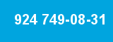 924 749-08-31 924 749-08-31